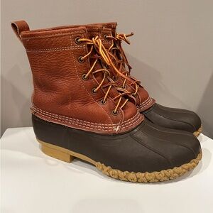 L.L. Bean Bean Boots 8” Leather Shearling Lined